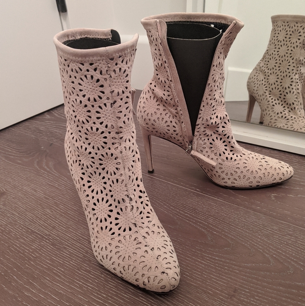 Giuseppe Zanotti Perforated Ankle Bootie worn once